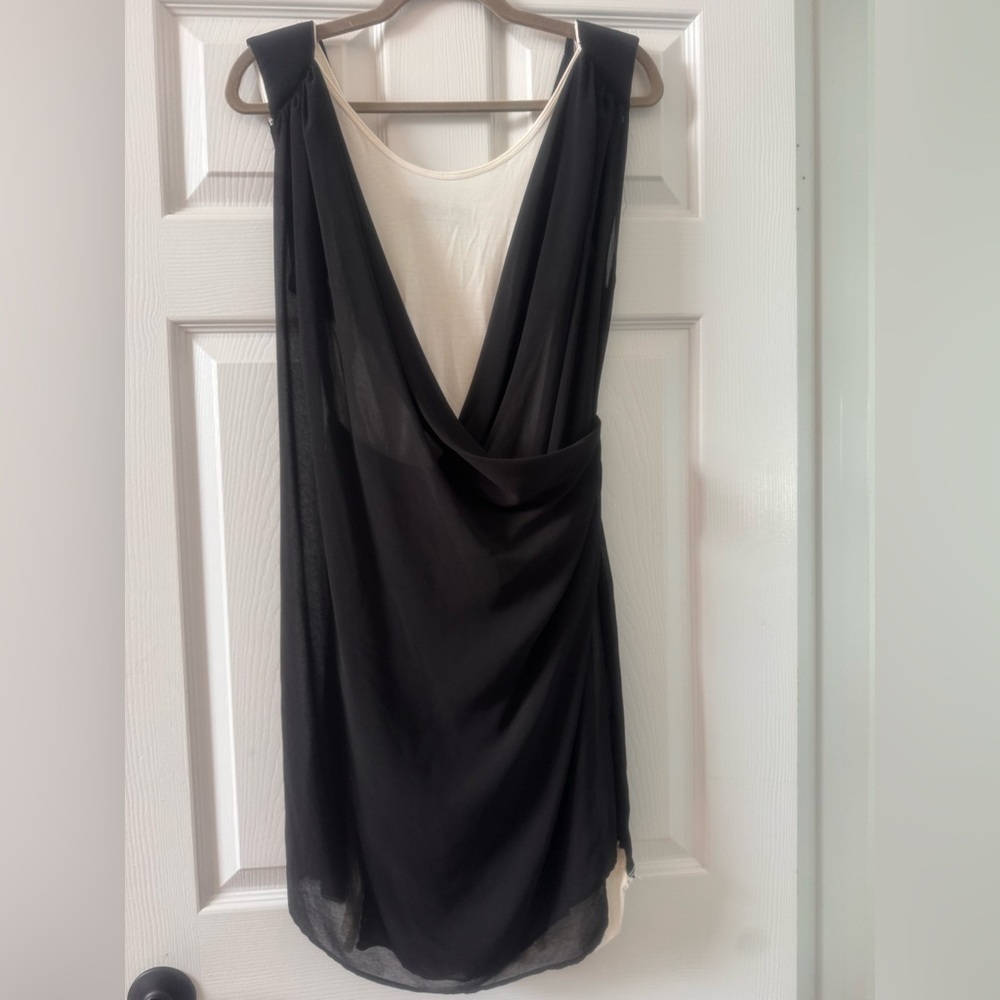 Stella McCartney Vintage dress- chiffon overlay or jersey dress. Size 4
